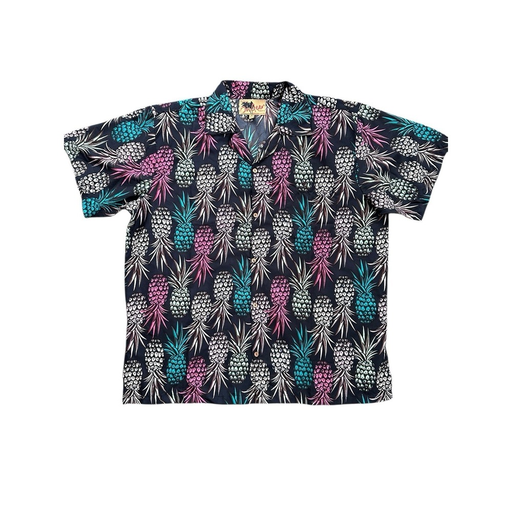 INgear Men's Hawaiian Pineapple Shirt XL Short Sleeve